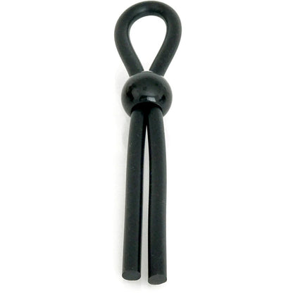 Boneyard Cock Leash Single - Black Adjustable Cock Lasso Ring-BY0465