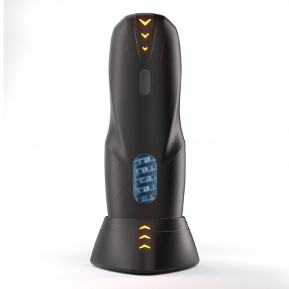 CyberSkin Galaxy Voy - USB Rechargeable Thrusting & Rotating Auto Masturbator with Heater-CS-GV-BLK