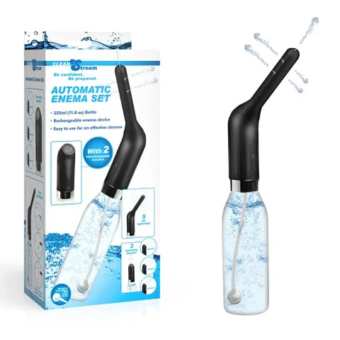 CleanStream Automatic Enema Set - USB Rechargeable Douche - 350 ml Capacity