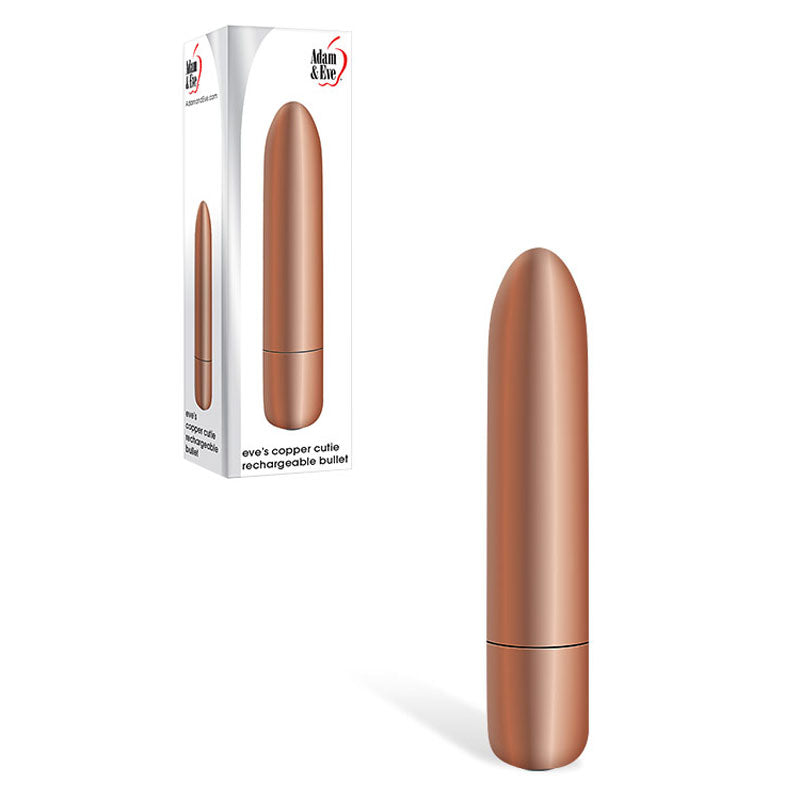 Adam & Eve COPPER CUTIE Rechargeable Bullet - Copper 10 cm USB Rechargeable Bullet-D731 4500