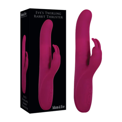 Adam & Eve Eves Twirling Rabbit Thruster - Purple 24.1 cm USB Rechargeable Thrusting Rabbit Vibrator-E079 6800