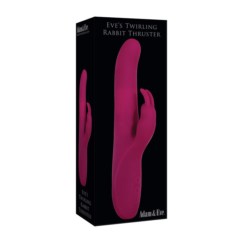 Adam & Eve Eves Twirling Rabbit Thruster - Purple 24.1 cm USB Rechargeable Thrusting Rabbit Vibrator-E079 6800