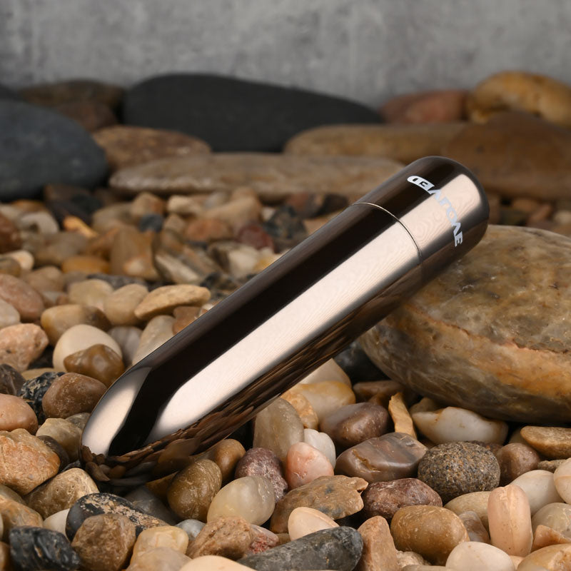 Evolved REAL SIMPLE - Black Chrome 10 cm USB Rechargeable Bullet-EN-RS-1249-2