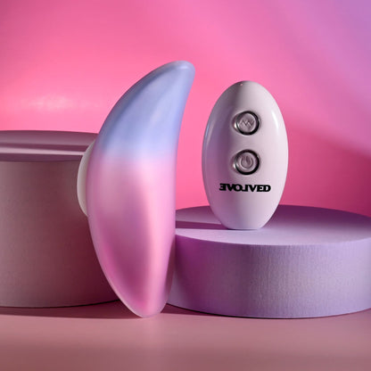 Evolved PARADISE PANTY - Pink/Purple USB Rechargeable Panty Vibrator with Remote Control-EN-RS-5711-2