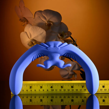 Evolved LOVEBIRDS - Purple 20.8 cm USB Rechargeable Double-Ended Rabbit Vibrator with Remote-EN-RS-6015-2