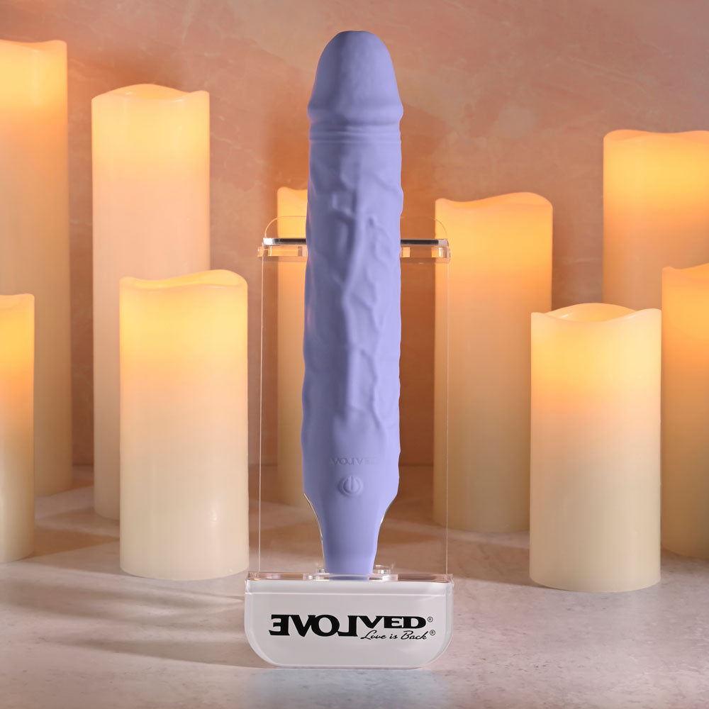 Evolved LARGE PURPLE FANTASY - Purple 21.8 cm USB Rechargeable Vibrator-EN-RS-6961-2