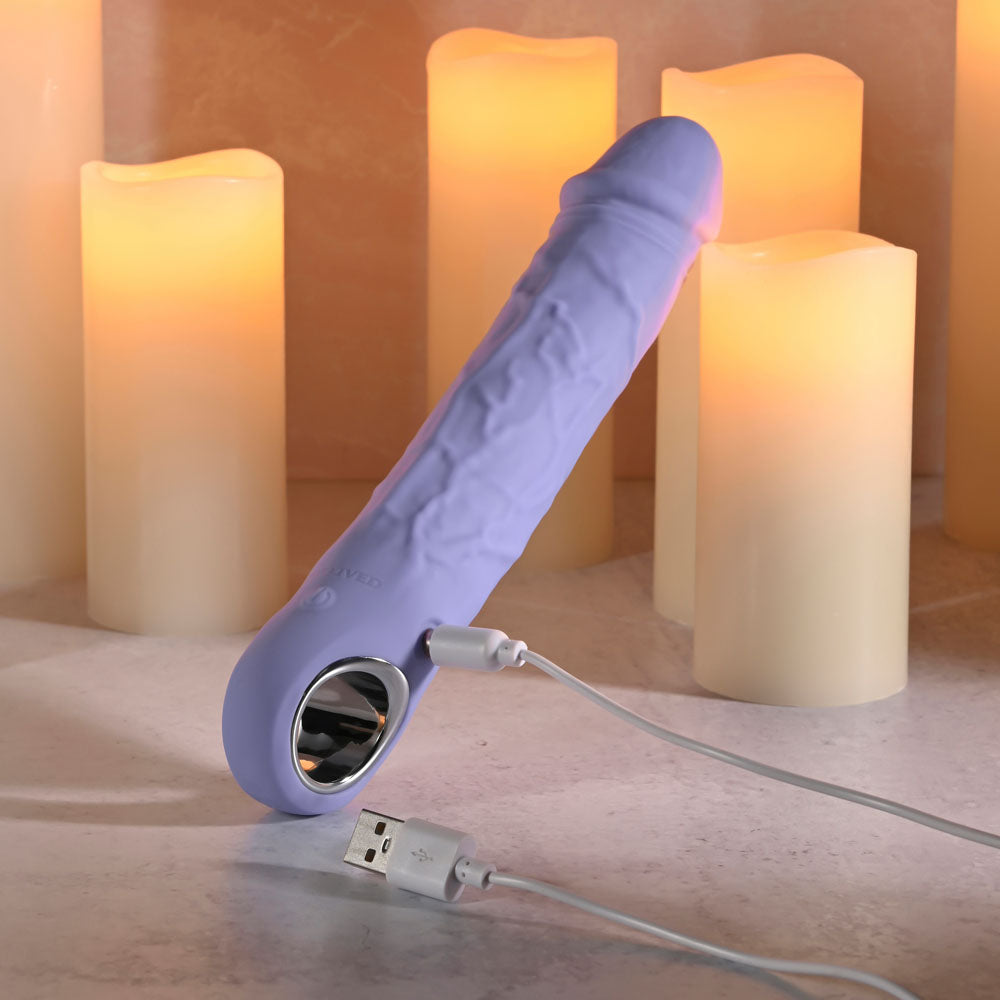 Evolved LARGE PURPLE FANTASY - Purple 21.8 cm USB Rechargeable Vibrator-EN-RS-6961-2