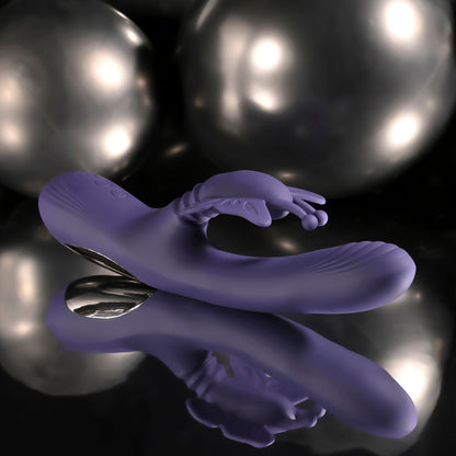 Evolved WINGS OF FRENZY - Purple USB Rechargeable Butterfly Vibrator - EN-RS-7166-2