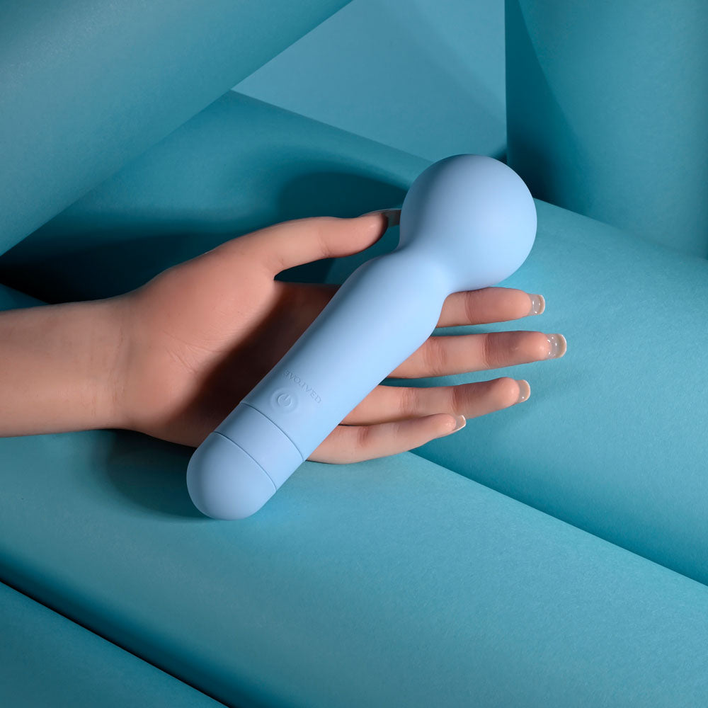 Evolved IRIS - Blue 18.3 cm USB Rechargeable Massage Wand - EN-RS-7265-2