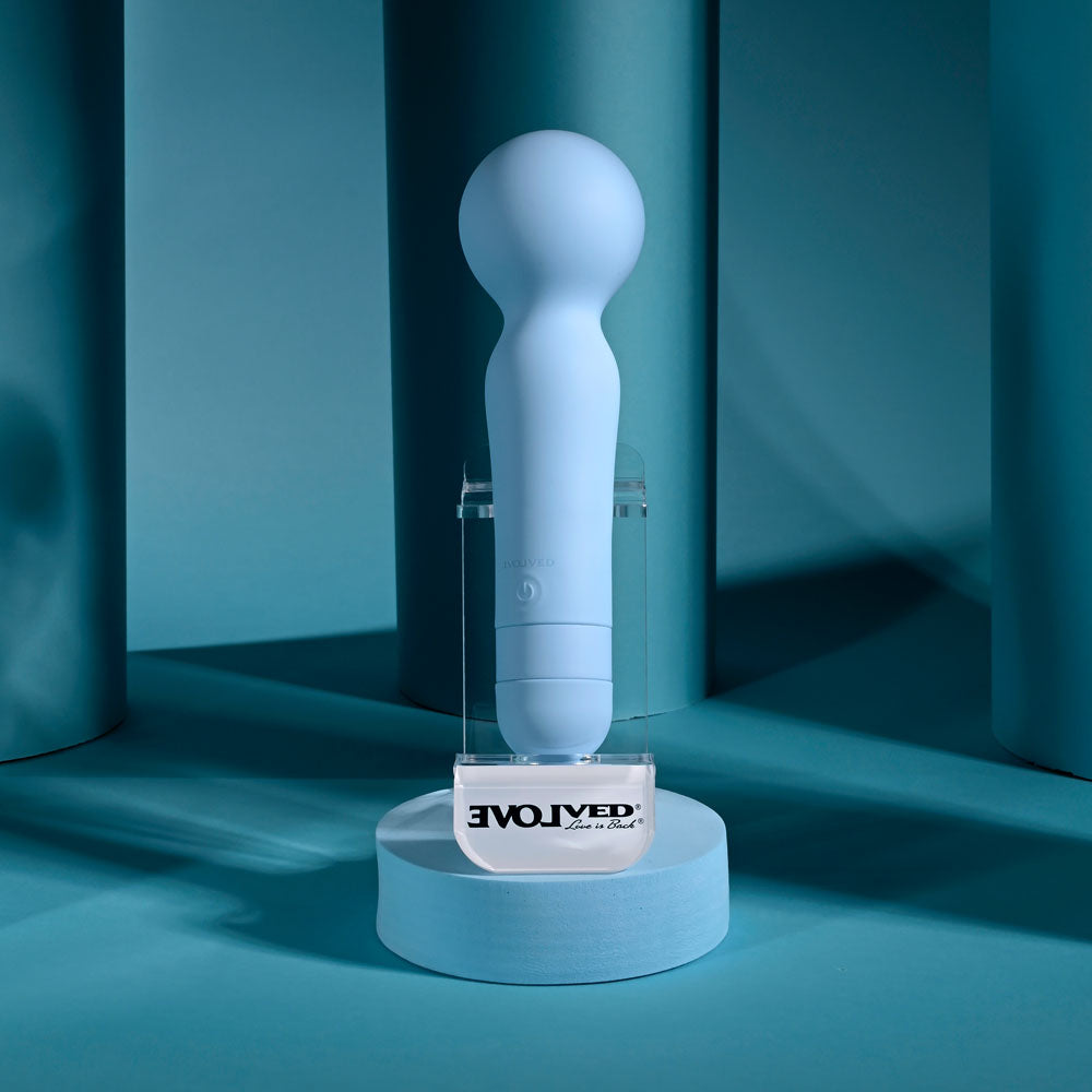 Evolved IRIS - Blue 18.3 cm USB Rechargeable Massage Wand - EN-RS-7265-2