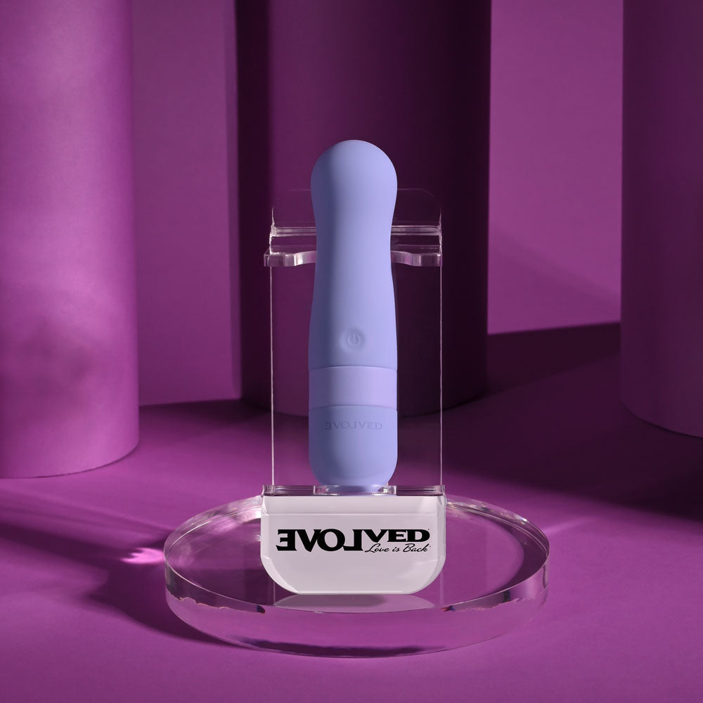 Evolved SQUISHY BULLET - Purple 11 cm USB Rechargeable Bullet - EN-RS-7272-2