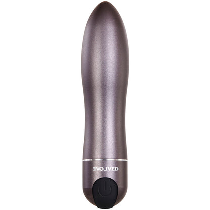 Evolved Travel-Gasm - Gray 9 cm USB Rechargeable Bullet with Travel Case-EN-RS-7693-2