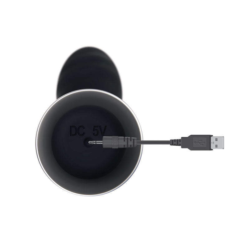 Evolved Skinny G - Black 17.8 cm USB Rechargeable Vibrator-EN-RS-8683-2