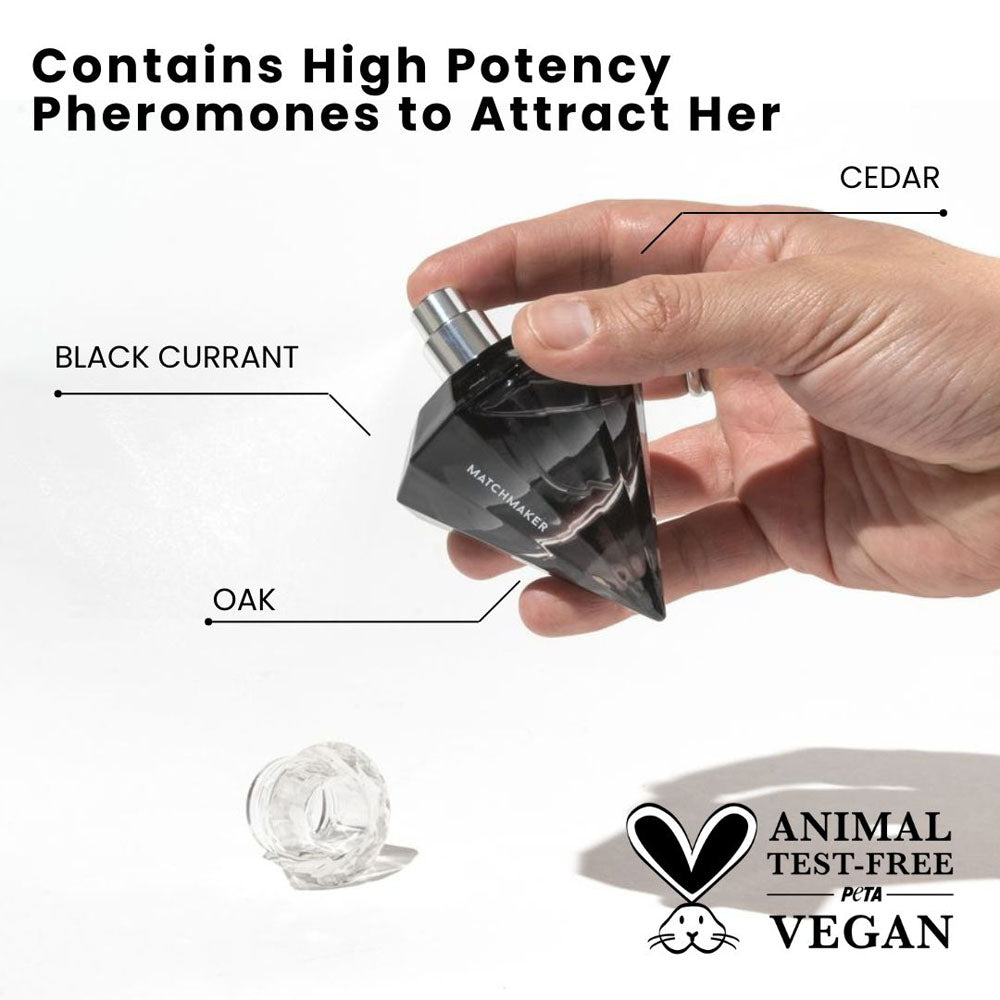 Eye of Love Matchmaker Black Diamond - 30 ml - Pheromone Cologne for Men to attract Women - 30 ml Spray-EOL-P-41M