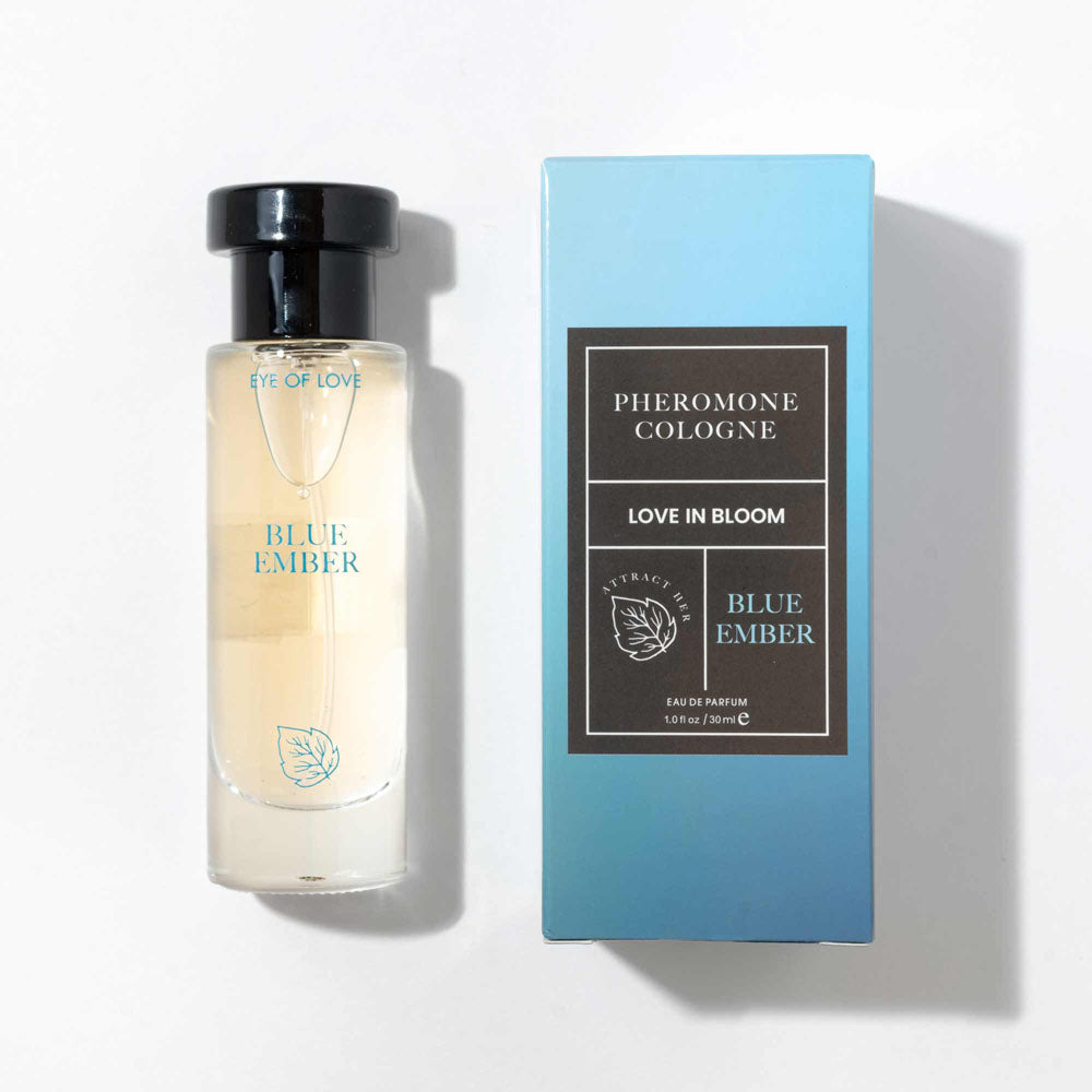 Eye Of Love Love In Bloom Blue Ember Pheromone Cologne - 30ml - Citrus & Cedar Scented Pheromone Cologne for Men to attract Women - 30 ml Spray-EOL-P-72X