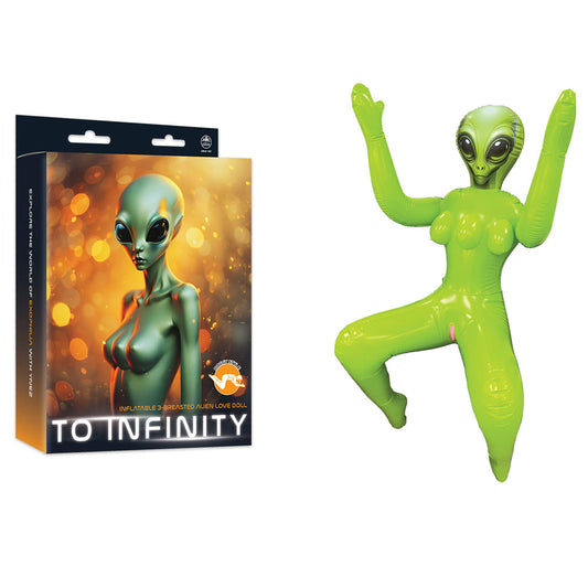 To Infinity - Green Inflatable Squatting Alien Love Doll-FDDR041SFA-005