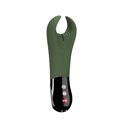 Fun Factory MANTA moss green-black - Moss Green 18 cm USB Rechargeable Mens & Couples Vibrator-FF000873DG01