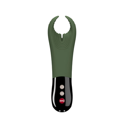 Fun Factory MANTA moss green-black - Moss Green 18 cm USB Rechargeable Mens & Couples Vibrator-FF000873DG01