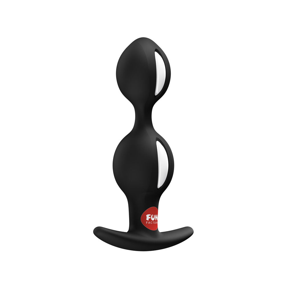 Fun Factory B BALLS DUO Black - Black 13 cm Weighted Kegel Balls-FF000946BK01