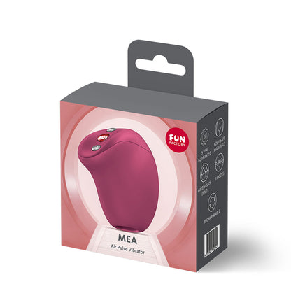 Fun Factory MEA Wine Red - Wine Red USB Rechargeable Air Pulse Clitoral Stimulator - FF000977WR01