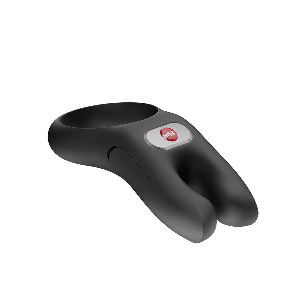 Fun Factory NOS PRO Black - Black USB-C Rechargeable Vibrating Cock Ring-FF000980BK01