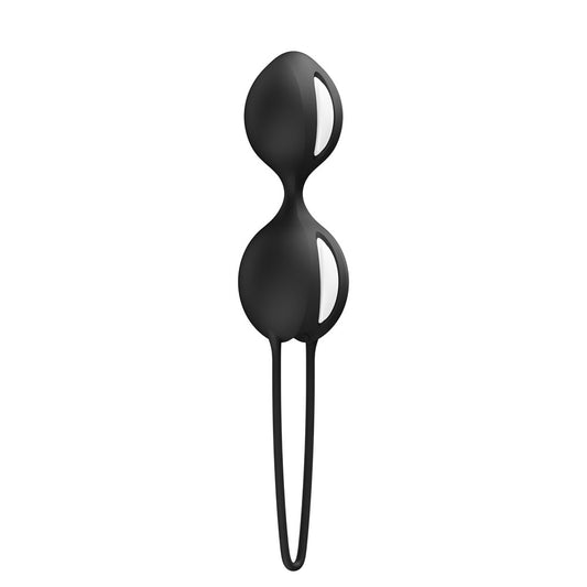 Fun Factory SMARTBALLS DUO Black - Black Weighted Kegel Balls-FF000987BK01