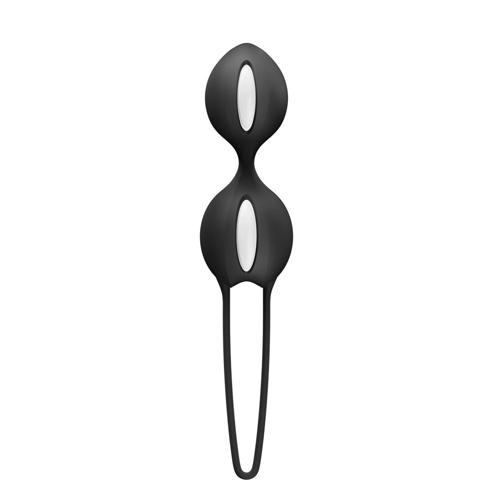 Fun Factory SMARTBALLS DUO Black - Black Weighted Kegel Balls-FF000987BK01
