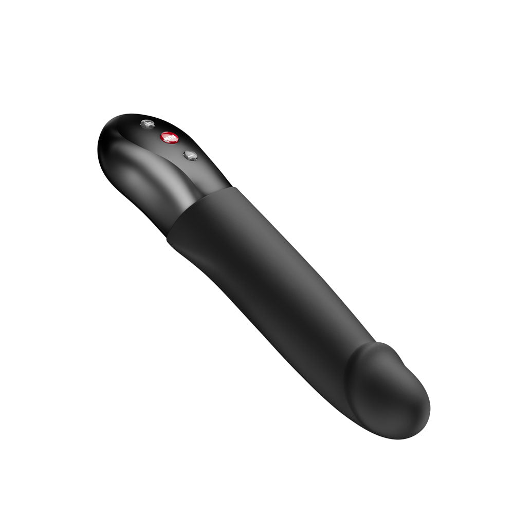 Fun Factory STRONIC REAL Black - Black USB Rechargeable Thrusting Vibrator-FF000993BK01
