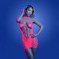 GLOW Aphrodisiac Dress - OS - Glow In Dark Pink - One Size-GL2553-OS-B