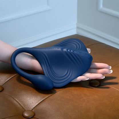 Gender X DAILY GRIND - Blue USB Rechargeable Grinding Pad with Anal Plug-GX-RS-6350-2