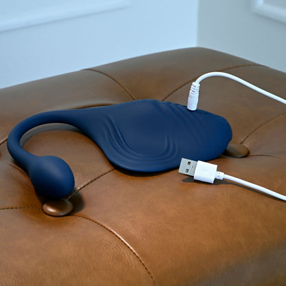 Gender X DAILY GRIND - Blue USB Rechargeable Grinding Pad with Anal Plug-GX-RS-6350-2