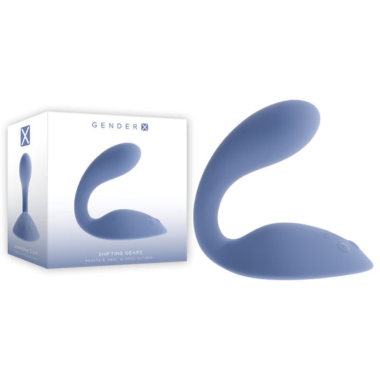 Gender X SHIFTING GEARS - Blue USB Rechargeable Vibrating Grinding Pad - GX-RS-7388-2