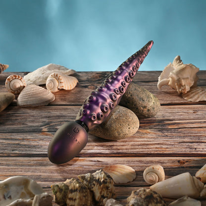 Gender X INTO THE DEEP - Purple 21.7 cm USB Rechargeable Tentacle Fantasy Massage Wand - GX-RS-7395-2