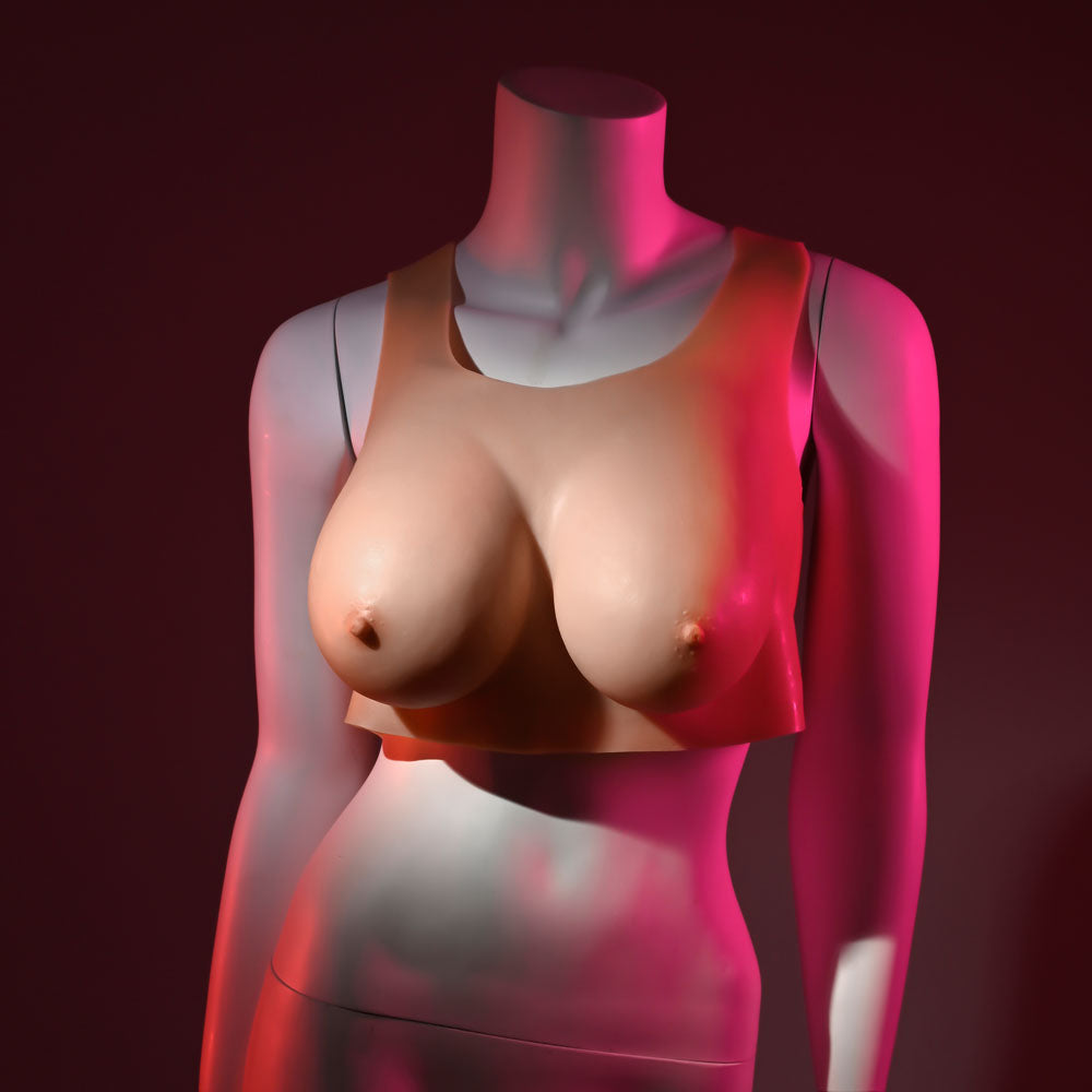 Gender X UNDERGARMENTS - PLATE D-CUP - Light - Flesh Wearable Breasts - D-Cup Size-GX-WR-4004-2