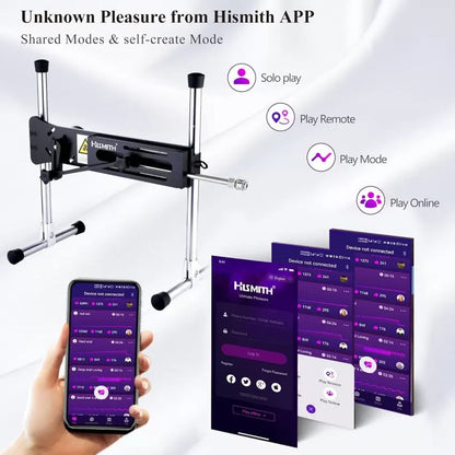 Hismith Premium 4.0 Sex Machine - Mains Powered Sex Machine with App Control and Remote - HS03-APP