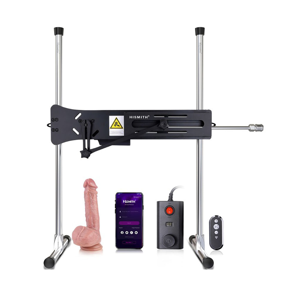 Hismith Premium Special Edition Sex Machine - Black Mains Powered Sex Machine with App Control and Remote - HS39-APP