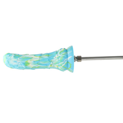 HiSmith Melting Snow Dildo with Kliclok - Blue 23.9 cm Dildo with Kliclok Machine Attachment - HSA110