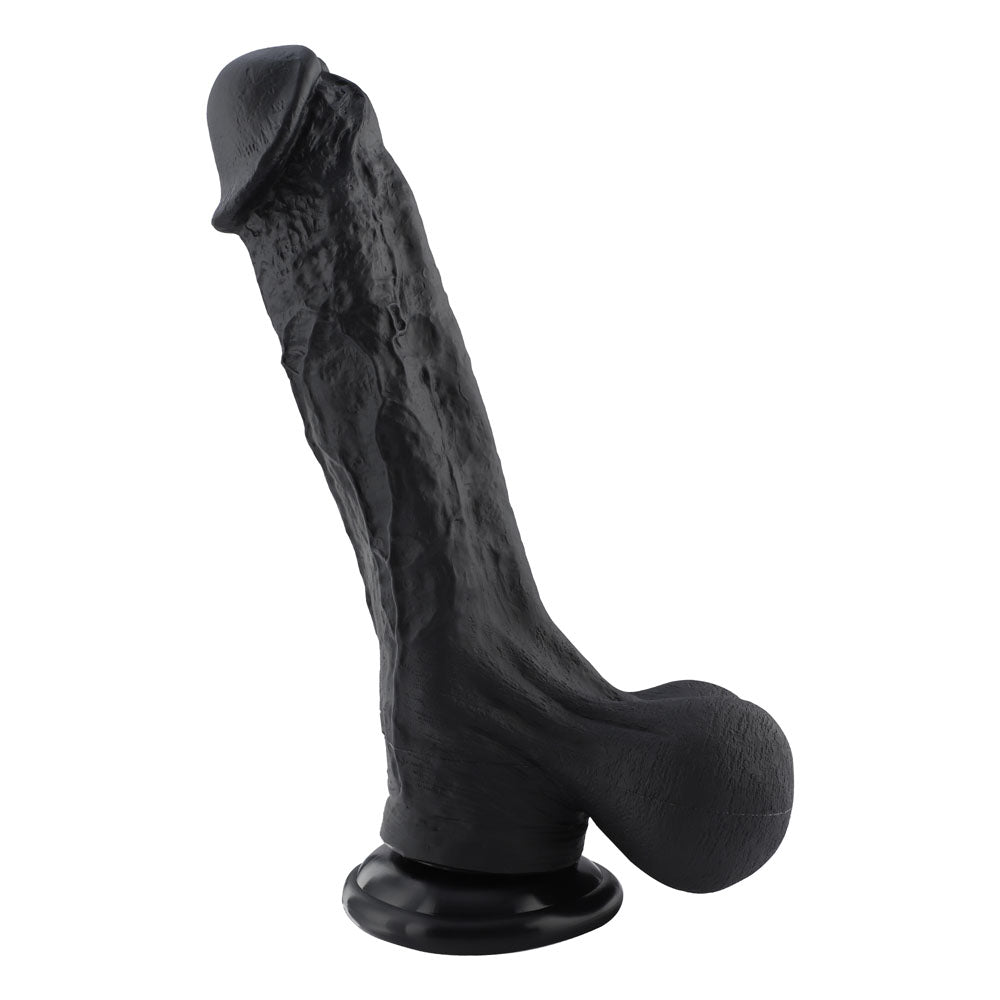 Hismith Huge Black 31.5 cm Dildo with Kliclok - Black 31.5 cm Dildo with Kliclok Machine Attachment - HSA111