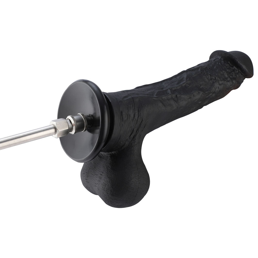Hismith Huge Black 31.5 cm Dildo with Kliclok - Black 31.5 cm Dildo with Kliclok Machine Attachment - HSA111