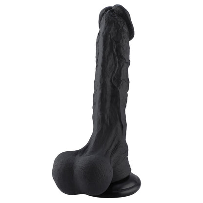 Hismith Huge Black 31.5 cm Dildo with Kliclok - Black 31.5 cm Dildo with Kliclok Machine Attachment - HSA111