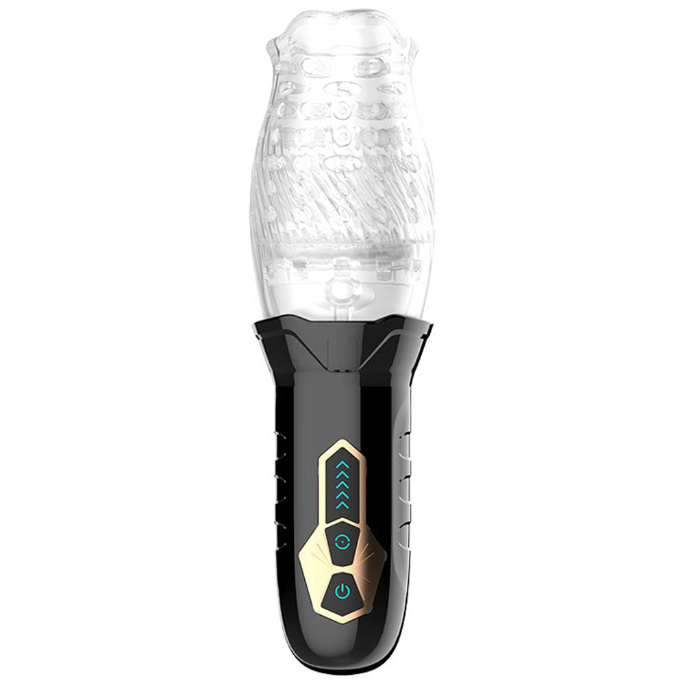 Adam & Eve Adams Gawk Gawk - Clear USB Rechargeable Rotating Masturbator-I473 8000
