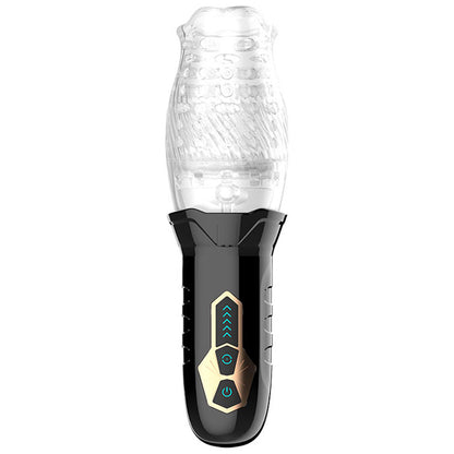 Adam & Eve Adams Gawk Gawk - Clear USB Rechargeable Rotating Masturbator-I473 8000