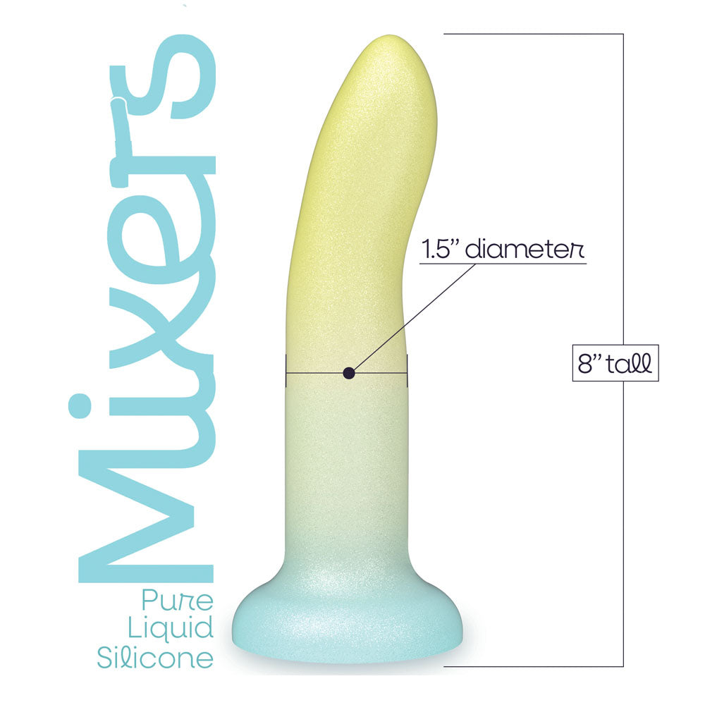 Mixers Lime Rickey - Yellow/Blue 20.3 cm Dildo - IC1330