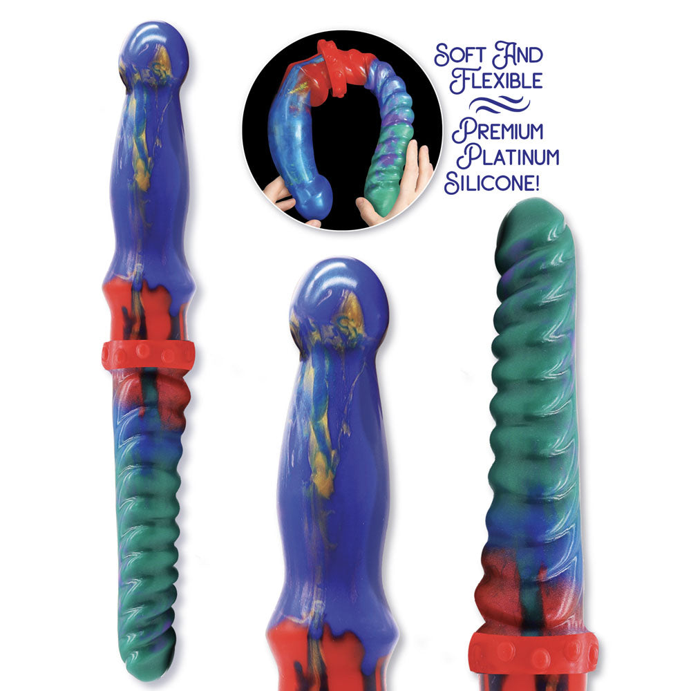 Alien Nation - Double Demon - Coloured 35 cm Fantasy Double Dildo-IC1382
