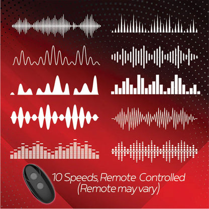 Red Dot Rings - V2 - Black USB Rechargeable Vibrating Cock & Ball Ring with Remote-IC5077