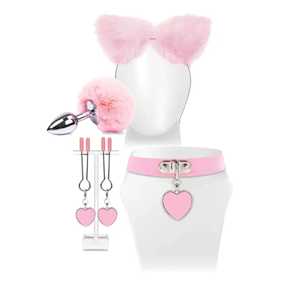 Try-Curious Kitty Kit - Pink Cosplay Kit - 5 Piece Set-IC8016