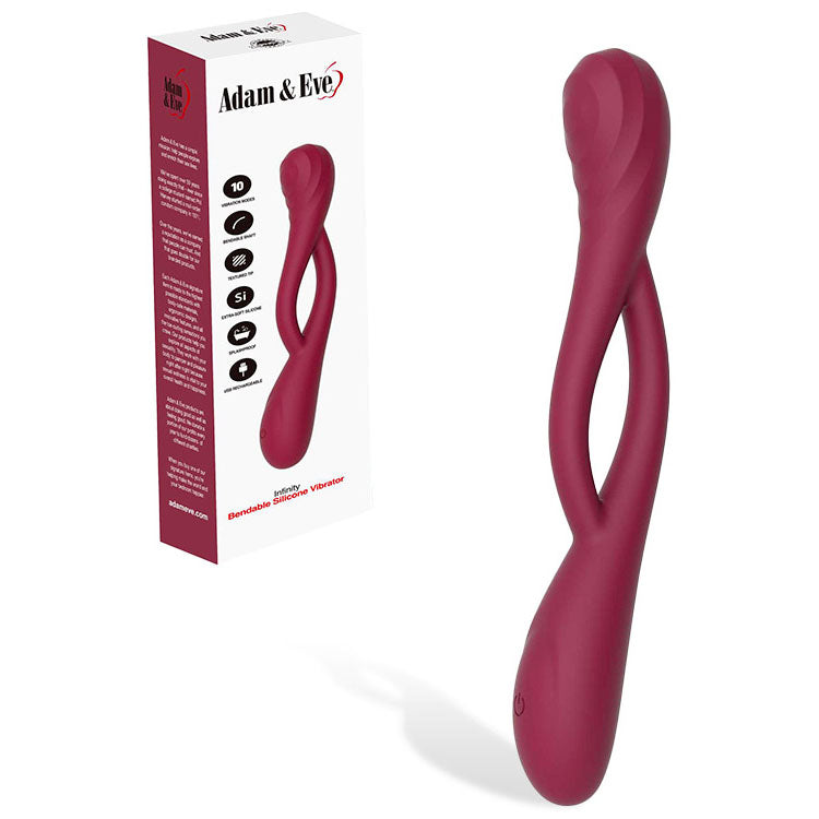 Adam & Eve INFINITY - Red USB Rechargeable Bendable Vibrator-J819 6800