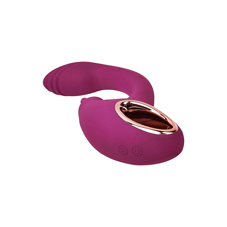 Adam & Eve ROSE GOLD CLIT TICKLER - Red 22 cm USB Rechargeable Rabbit Vibrator-J904 3100