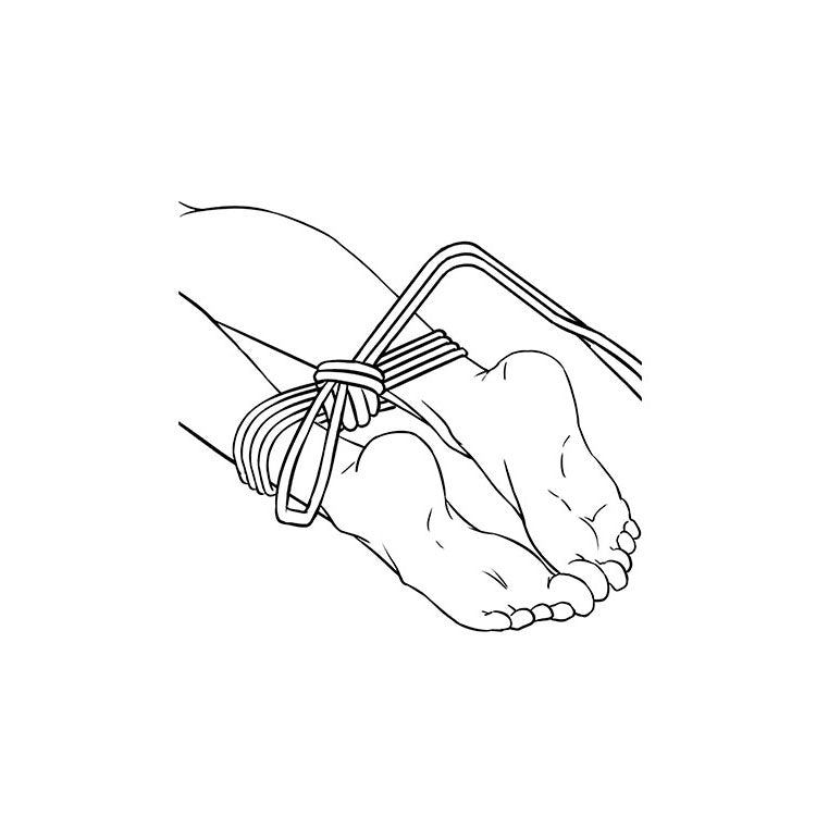 Adam & Eve BONDAGE ROPE - 4.5 metre (15 feet) - Black Bondage Rope - 4.5 metre Length-J973 8005