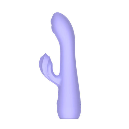 Adam & Eve GROOVY GLOW-UPS Wavie - Purple 16.5 cm USB Rechargeable Rabbit Vibrator - L183 2900